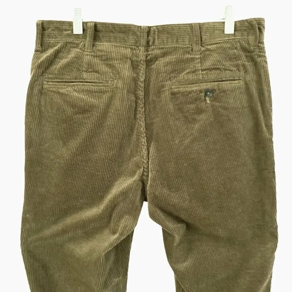Taylor Stitch Democratic‎ Foundation Pant Olive Cord Green Corduroy Men’s